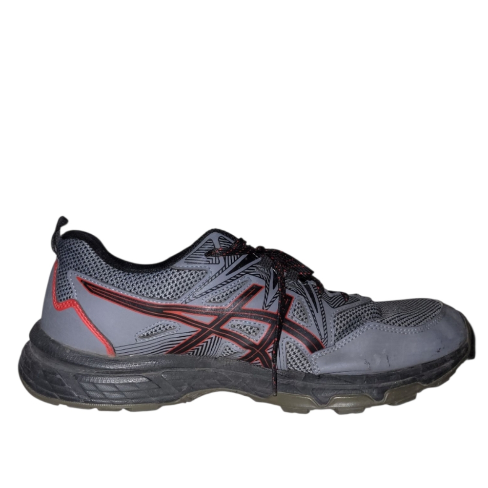 Asics GEL Venture 8 Trail Running shoes, Grey/Red/Black, 101B396, Men's sz 10.5 - Picture 4 of 14